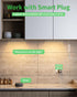 Dimmable Counter 3pcs 12 Inch, 3000K Under Cabinet Lighting Plug-in, Under Lights for Kitchen, Warm White Linkable USB