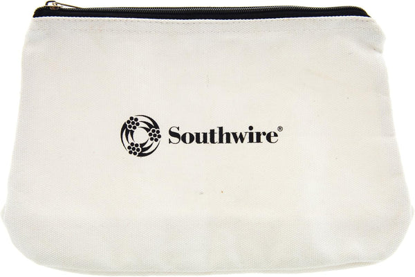 Southwire 58282840 12 in. Canvas Zipper Tool Pouch Bag