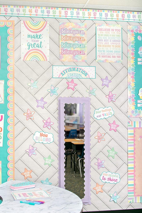 Teacher Created Resources Pastel Pop Positive Affirmations Mini Bulletin Board by Teacher Created Resources