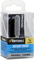 Kutzall Original Ball Nose Rotary Burr, 1/4" Shaft, Coarse, 1/4" Head Dia. x 1-3/8" Length, Woodworking Attachment