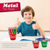 Sharp and Dull Pencil Buckets for Classroom, Set of 2 Metal Tin Pails for Teachers Classroom Management