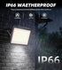 120W 14400LM 6ft 5000K IP66 2 Pack TigQiang Plug in Flood Light Outdoor, Brighter Exterior Security Lights Floodlight