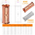 SVAAR 4 Gauge Butt Splice Connectors, 20 PCS 4 AWG Non-Insulated Butt Connectors with 20 PCS 3:1 Heat Shrink Tube