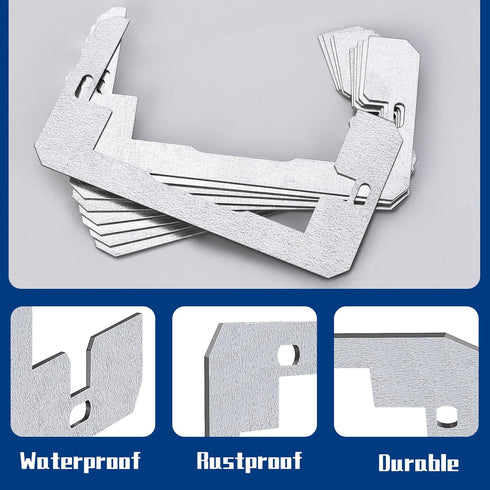 20 Pcs Wall Plate Spacer - Metal Flush Fit Device Leveling Plates for Electrical Outlet and Boxes