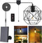 Solar Pendant Light - Outdoor/Indoor Solar Chandelier with Pull Cord, Perfect for