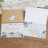 CYGGUN 25 46 Pcs Funeral Thank You Cards with Envelopes, In Watercolor Blue Flower Bereavement Card for Funeral Family