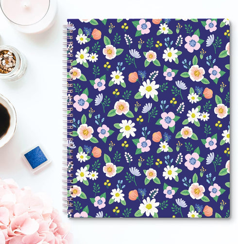 Sweetzer & Orange Cute Spiral Notebooks, College Ruled with Pockets, Hardcover for Women, 80 Double-Sided Pages