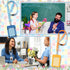 6 Harloon Pcs Teacher ID Badge Holder with Lanyard Teacher Appreciation Gifts PU Cute Composition Notebook Pencil