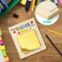 MALLMALL6 Teacher Appreciation Wooden Sticky Note Holder - Desk Organizer Gift for Teacher Supplies