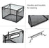 SETTFRFE 2 Pack File Organizer, Metal File Crates for Hanging Folders, Letter Size, Black