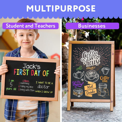 TFIVE White Chalk Markers, Dry & Wet Erase Marker Pens for Chalkboards, Glass, Liquid Chalkboard Markers