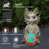 LCKFTY 7-Color Solar Garden Statue Dragon Figurine with Changing Solar Crackle Globe Lights- Loving Dragon