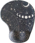 Ergonomic Aesthetic Black Portable Mouse Pad, Non-slip Computer Mouse Pad with 3D Gel Wrist Rest