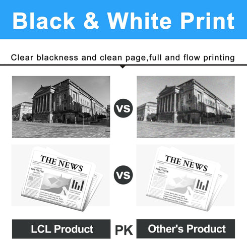 LCL Compatible Ink Cartridge Replacement for Brother LC71 LC75 High Yield for MFC-J6910CDW J6710CDW Printer (20-Pack