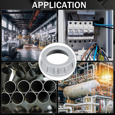 50 Pcs Plastic Insulating Bushing, Threaded Electrical Bushings for EMT, Rigid or IMC Conduit Fitting