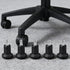 Huanyuedouer 5PCS 2.5" High Profile Bell Glides Replacement Office Desk Chair or Stool Swivel Caster Wheels to Fixed