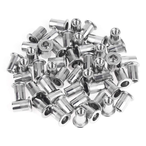 Chiloskit 30 PCS M8 Aluminum Metric Thread Rivet Nut Inserts