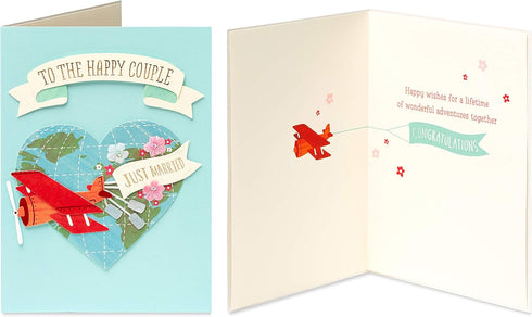 Papyrus Wedding Cards, Happy Couple, 2-Count.