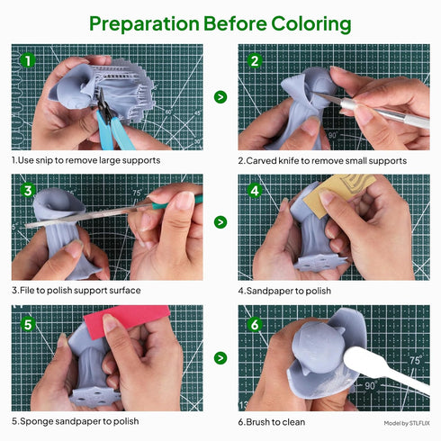 3D 3D 3D ELEGOO Paint Kit, Multifunctional Printing Models Painting Kit, All-in-One Miniatures Coloring Kit