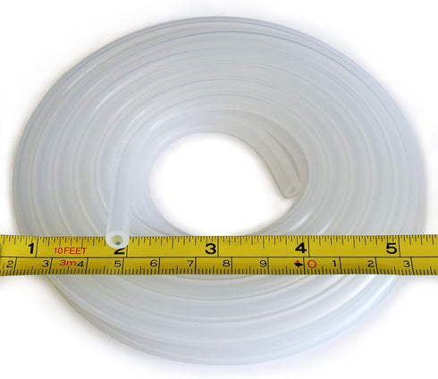 Pure Silicone Tubing, 1/8" ID x 1/4" OD, High Temp Kink-free Hose Tube, 500F (5 Feet)