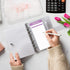 SOUL MAMA Budget Binder with Zipper Envelopes - Clear Money Organizer for Cash, A6 Cash Envelopes, Rose Gold Stickers