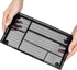 Desk Drawer Organizer, Black - Office Drawer Divider Tray with 6 Compartments, Metal Mesh for Stationery & Makeup