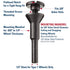 Weiler 56490 Mounting Mandrel for Cut-Off Wheels, 3/8" Arbor Hole, 1/4" Stem