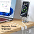 HOYAWU 10 Pack HOWAWU Magnetic Cable Clips Cord Holder, Cables Smooth Adjustable, Under Desk Cable Management Organizer