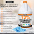 Hydrogen Peroxide 12 Percent Food Grade, 4X Concentrated Solution, 1 Gallon for Home & Kitchen Cleaning