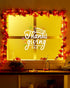 11FT 50 Bulbs VCOKEN Fall Garland With Lights - Connectable Maple Leaves With Pumpkin, Plug-in Decor for Outdoor Indoor