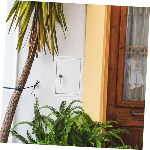 Package 1pcs Veemoon Wall Mounted Milk Box with Lock Secure Container for Outdoor Use Milk Storage Organizer Portable