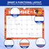 Decorably Wall Calendar Landscape - 18 Months Academic 2024 Calendar Wall Hanging Large July 2024 to Dec 2025, 14.5x11.5in 18 Month Wall Calendar 2024-2025 Monthly, Large Wall Calendar 2024-2025