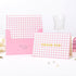 Envelopes,50 Pack Crisky Pink Thank You Cards with Lattice Polka Dot Thank You Cards Bulk for Baby Shower, Birthday