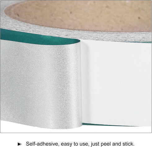 PATIKIL White on Green Arrow Tape Vinyl Stickers, 30mm/1.2" for Pipe Markers, 1 Roll