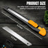 4 Pack Retractable Box Cutter, Utility Knife with 9MM Wide Snap-Off Blades for Cutting Box, Cardboard