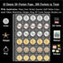 Ettonsun 10 Sheets 30-Pocket Coin Collecting Pages, Binder Inserts Coin Pocket Pages for Most Coin Collection Albums