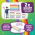 Sproutbrite Numbers 1-100 Chart - (39 x 27 inch) Classroom Decor Teacher Banner
