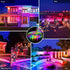 5050 IP67 Solar LED Strip Lights Outdoor, SMD LED Lights Solar Powered RGB LED Strip, Waterproof Rope Lights