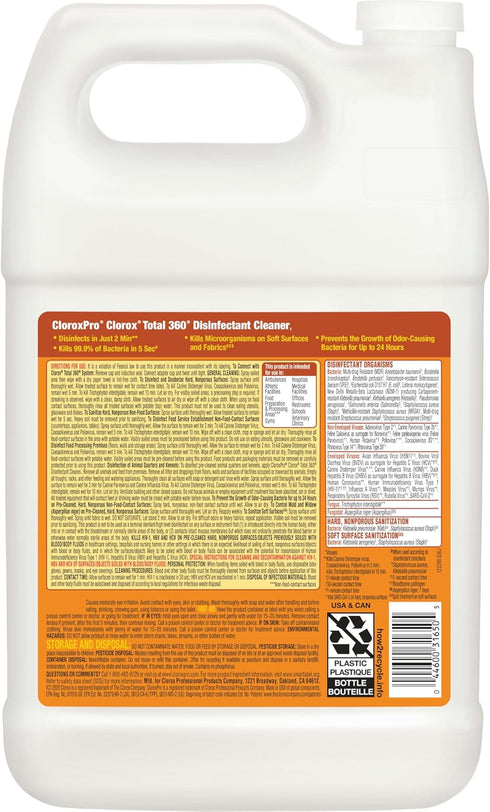 360 128 CloroxPro Clorox Total Disinfectant Cleaner, Ounces