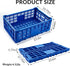 ExploreHorizon 2 52 23.6 15.7 8.6 Inch, PCS Heavy Duty Collapsible Storage Crates, Liter Foldable Plastic Crates, x x