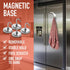 Heavy Duty Magnet Hooks - 4-Pack, Powerful Magnetic Hooks for Fridge, Tools, Kitchen, Workshop, Garage, Bathroom