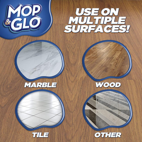 Mop & Glo 64 Oz (Pack 2) Professional Multi-Surface Floor Cleaner, Fresh Citrus Scent