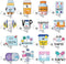 Suncalla 16 Pcs Pharmacy Badge Reel Funny Pharmacy Technician Gifts Retractable Nurse Badge