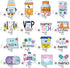 Suncalla 16 Pcs Pharmacy Badge Reel Funny Pharmacy Technician Gifts Retractable Nurse Badge
