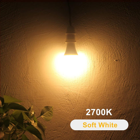 Bulbs 850LM, 60W 9.5W, A19, E26 4-Pack, HQ-H016 Qualilux Dusk to Dawn Light Equivalent, Soft White, LED Base