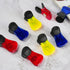 Plastic Refrigerator Magnet Clips Set, Multipurpose Paper Clips for Snacks Bag, Set of 6 (Red Blue Yellow)