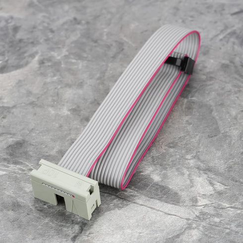 2Pcs 10 Pins IDC Extension Cable Male to Female Jumper Connector 2.54mm Pitch Double Row Flat Ribbon Cable