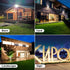 20W IP65 180Knuckle, 2800LM 120V 5000K 2 Pack, CINOTON LED Flood Lights Outdoor, Waterproof Exterior Security Wall