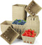 Fairooth 50 Pack Natural Pulp Fiber Berry Basket Small Strawberry Basket Molded Berry