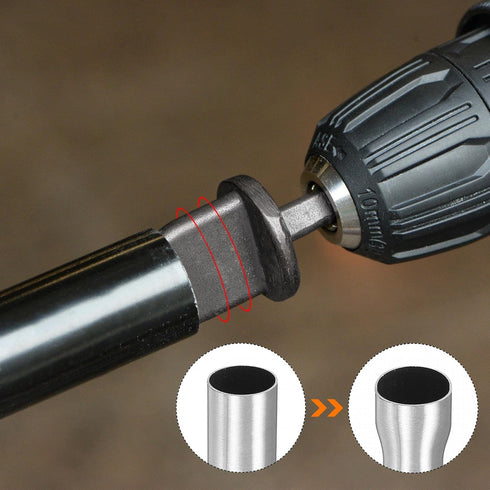 uxcell 3/8" Swaging Tool Drill, 1/4" Hex Handle for Air Conditioning Copper Aluminum Pipe (2Pcs)